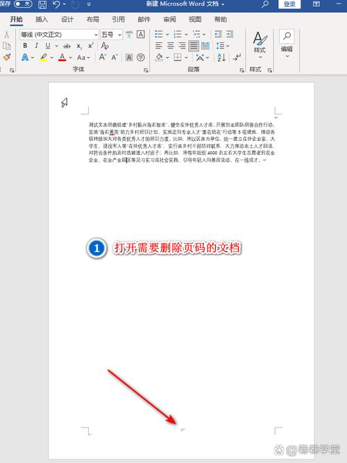 怎么清除word页码