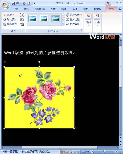 word2007 背景色怎么去掉