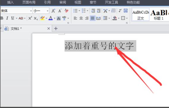 word文档怎么加着重号