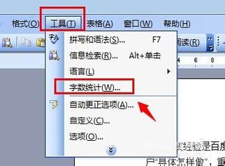 word2003怎么看字数