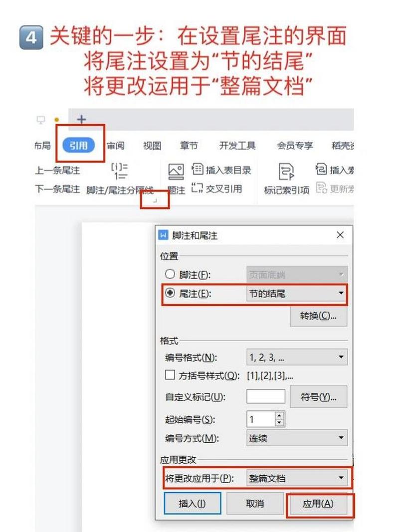 word表格尾注怎么加