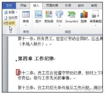 怎么给word分页