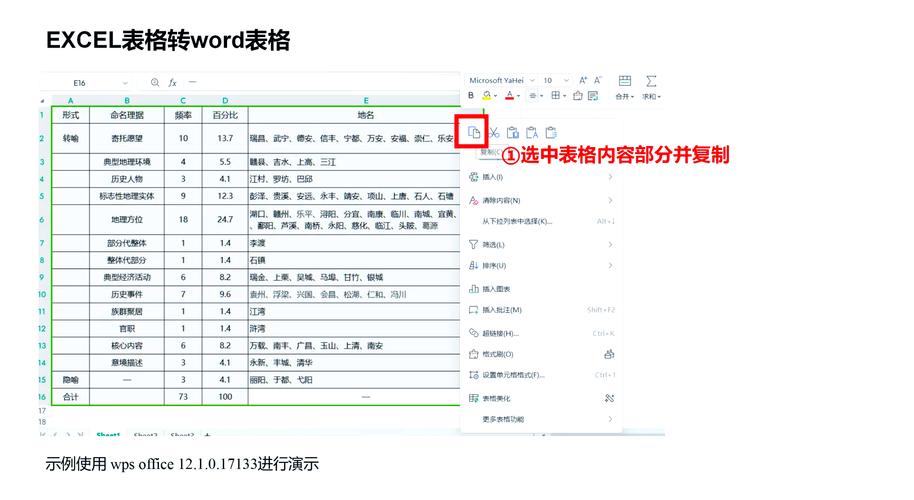 excel表格怎么转换成word表格