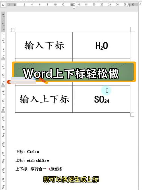 怎么在word里打下标