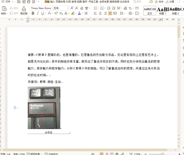 word怎么删分节符