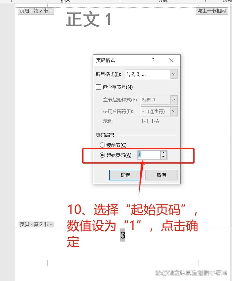 word页码怎么从第二页开始设置页码