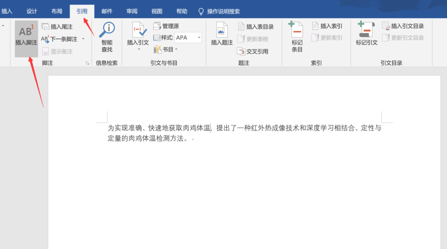 word2010脚注怎么加