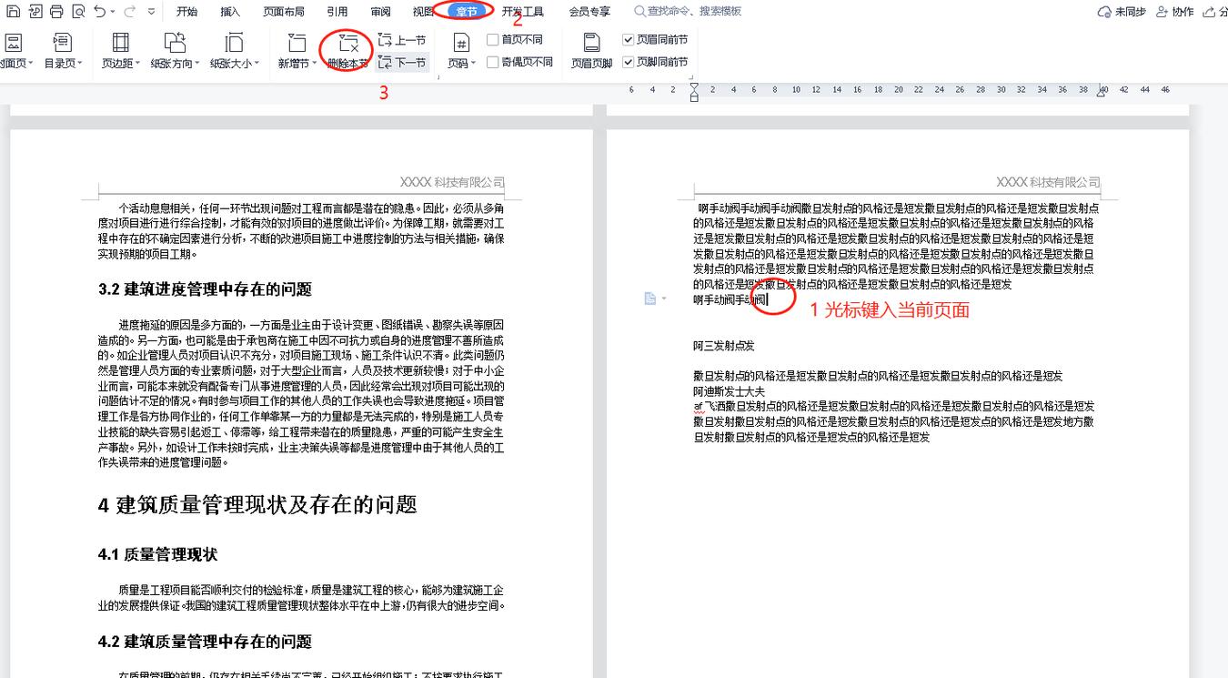 word2013怎么删除页