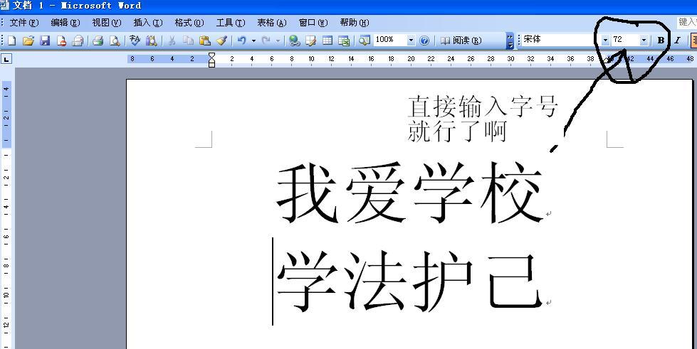 word怎么写字体大