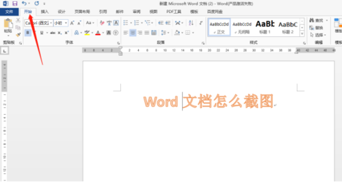 word 2007截图怎么截