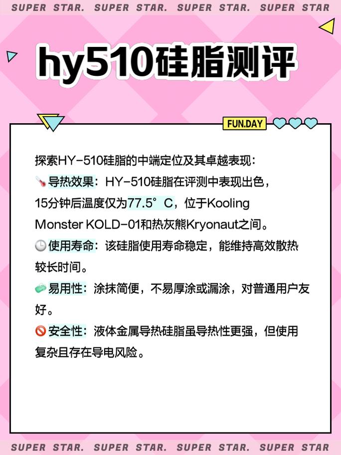 hy510硅脂怎么样