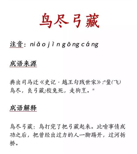 鸟什么弓什么成语