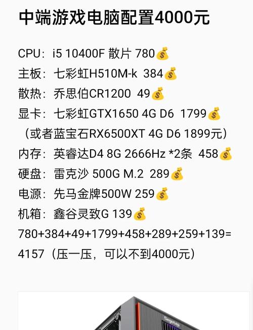 组装电脑配置如何入账