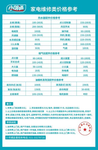 雁塔家电维修怎么收费