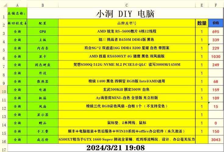 如何花最少的钱组装一台电脑