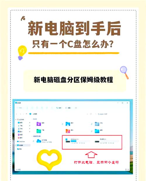 组装电脑就一个c盘 如何分区