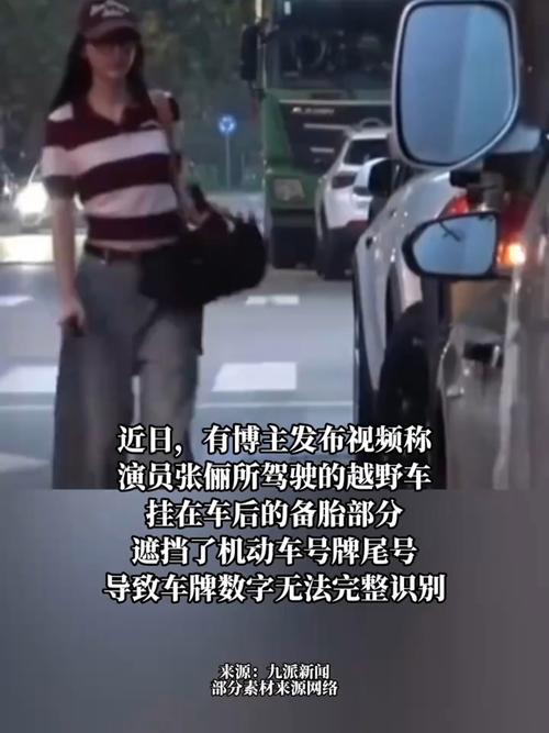 演员张俪就遮挡机动车号牌道歉