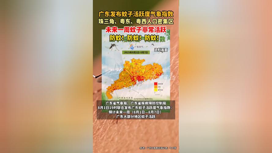 广东发布蚊子活跃度气象指数