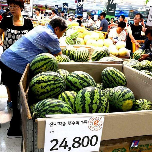 韩国农产品价格上涨 1个西瓜173元