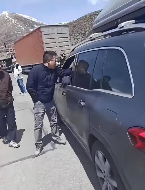 甘南一奔驰逆行超车 别停并辱骂骑手
