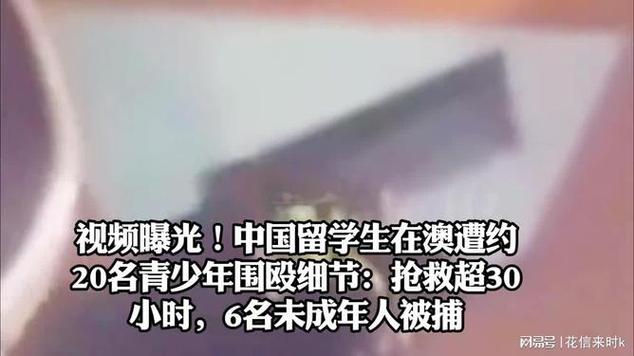 中国留学生在澳遭围殴视频曝光