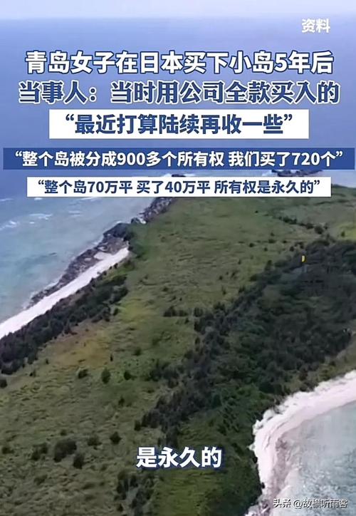 中国女子在日本买小岛：想再买一些