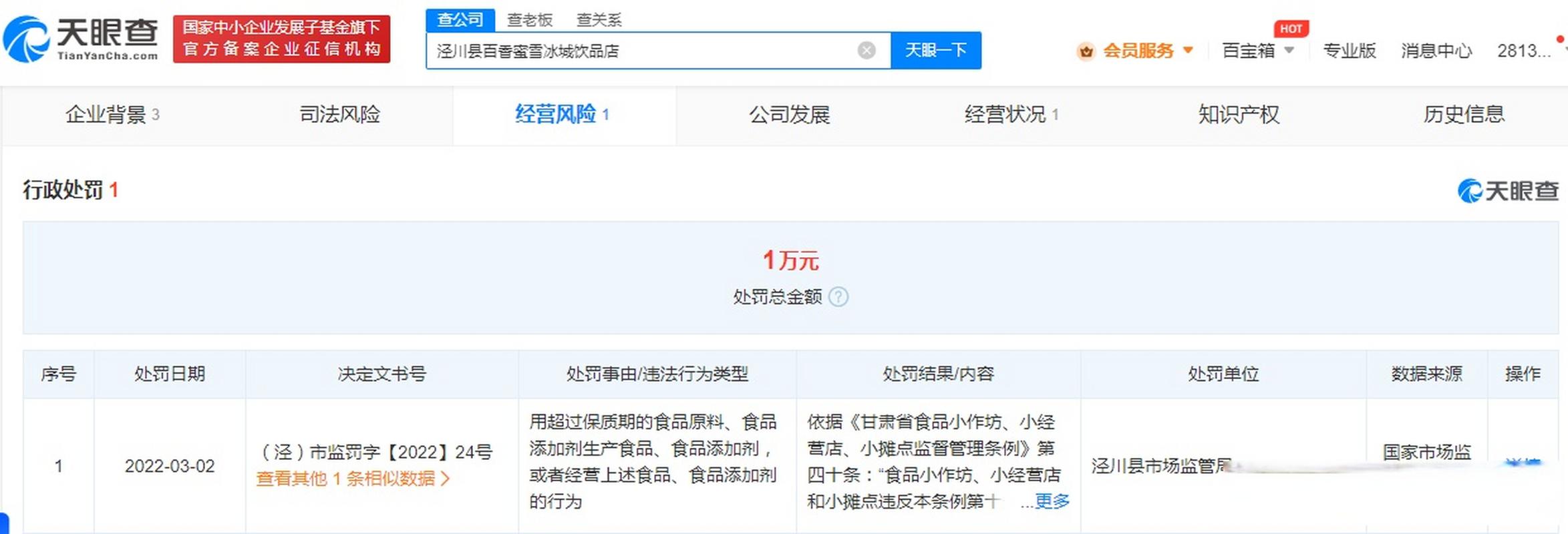 奶茶有蟑螂 蜜雪冰城被要求赔1000元