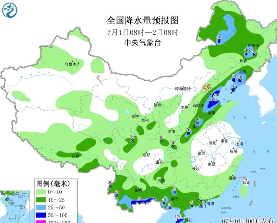 华南降雨持续 北方强对流频发