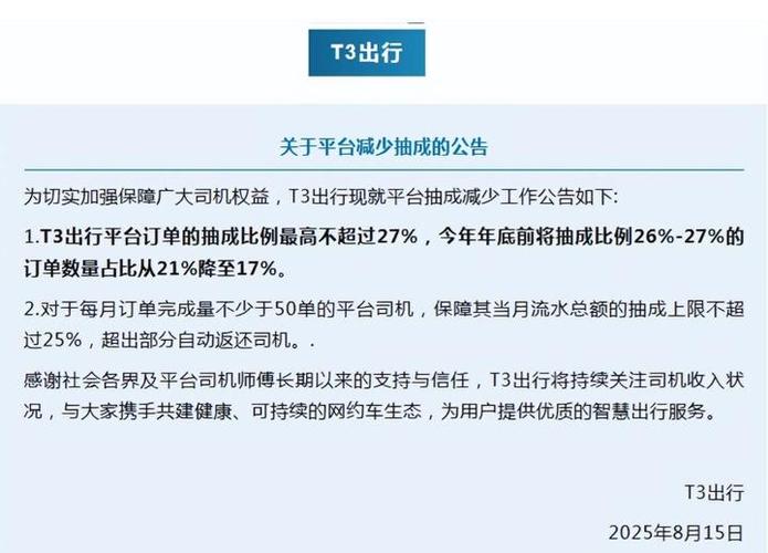 网约车平台集体降抽成