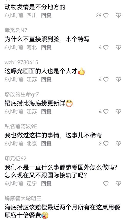 女子询问海底捞换配菜被开黄腔辱骂