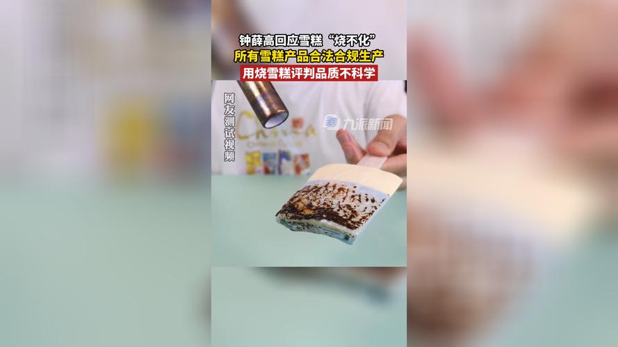 钟薛高创始人回应雪糕“烧不化”
