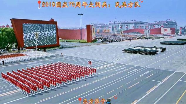 民兵方队领队:向右看时最震撼