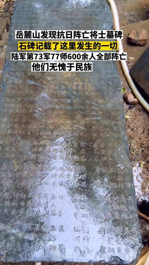 长沙会战碑下有人放了九三阅兵照片