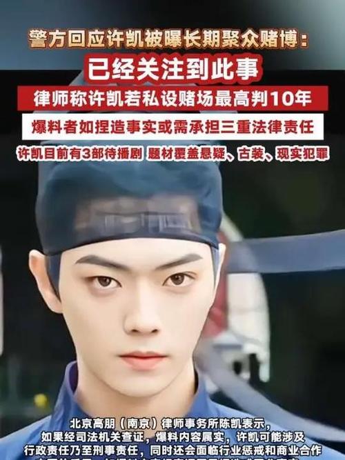 警方回应许凯被曝长期聚众赌博
