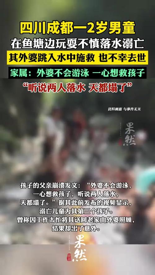 2岁男童落水 外婆施救双双溺亡