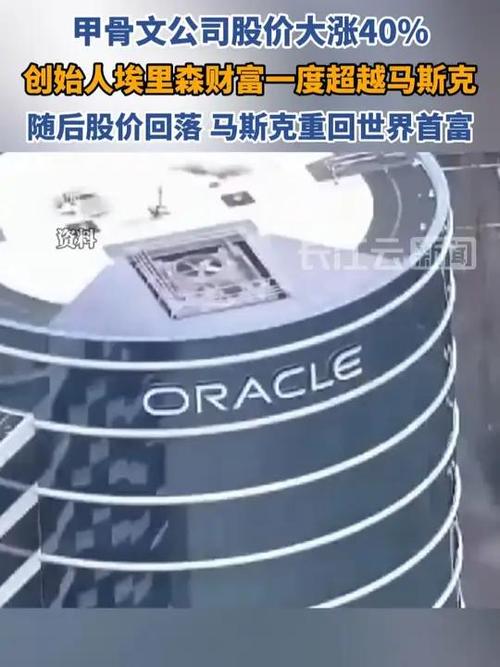 甲骨文埃里森超越马斯克成全球首富