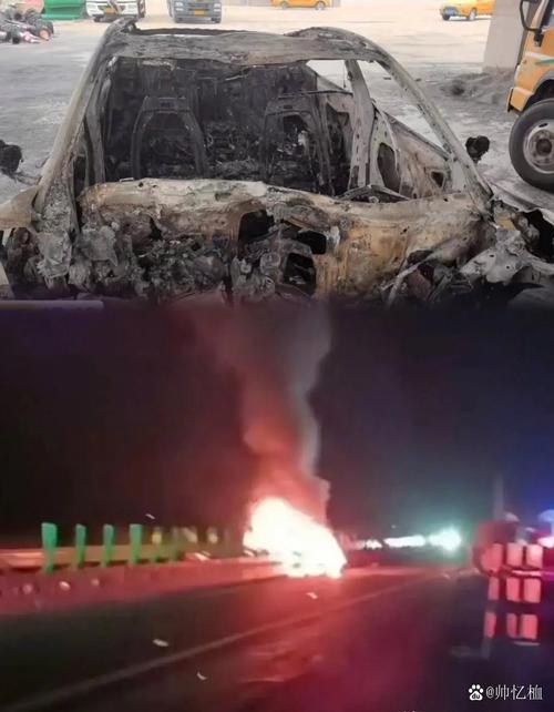 台湾一卡车撞桥油箱飞出瞬间爆燃