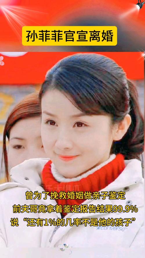 演员孙菲菲官宣离婚
