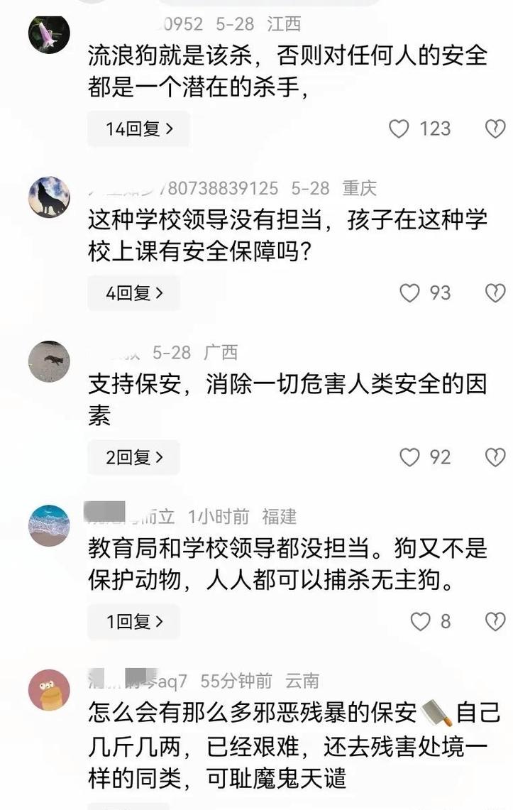学校保安打死校园流浪狗？校长回应