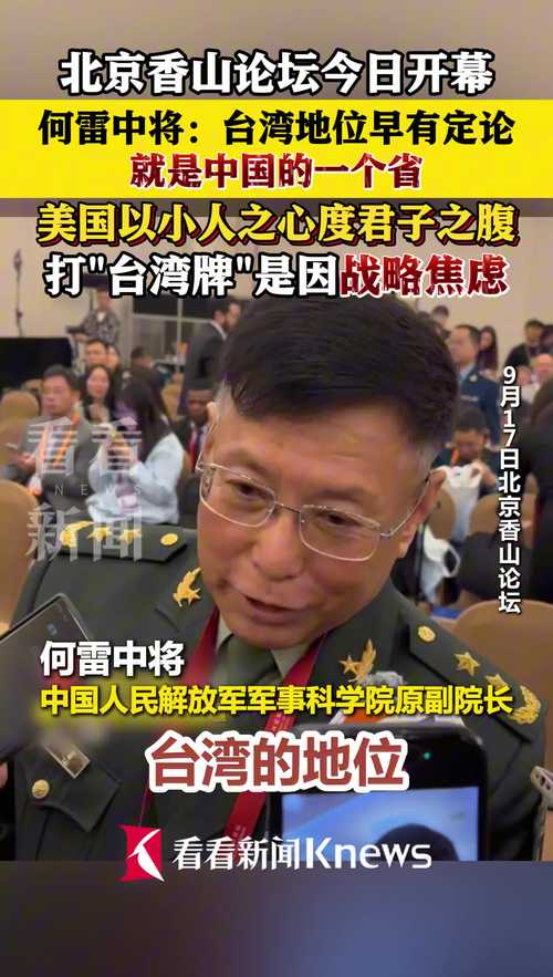 何雷：大陆不希望有攻台武器装备