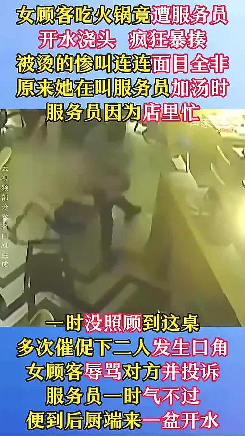 日料店服务员对顾客泼开水被行拘