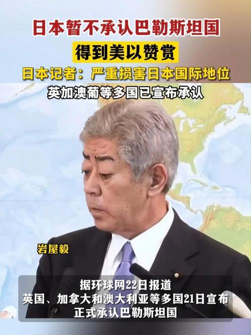 日本暂不承认巴勒斯坦国获美以赞赏