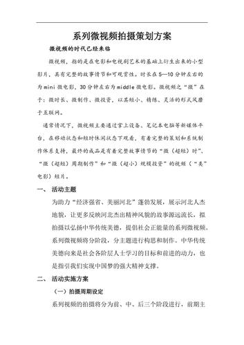 策划书制作短视频教程怎么写