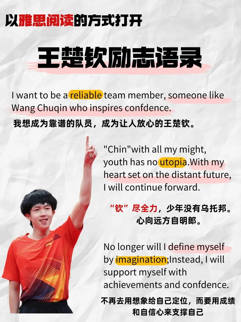 王楚钦坦言大满贯激发自己潜力
