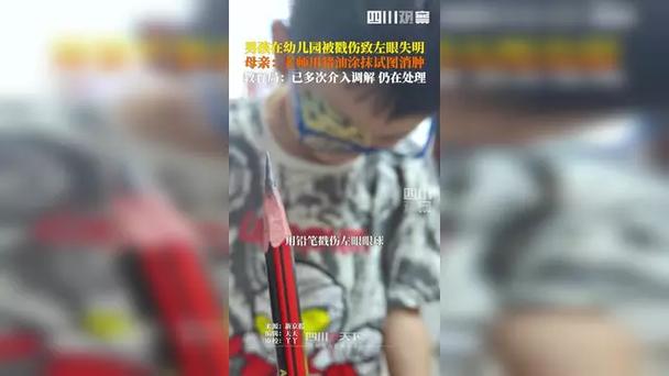 5岁男孩在幼儿园被戳伤致左眼失明