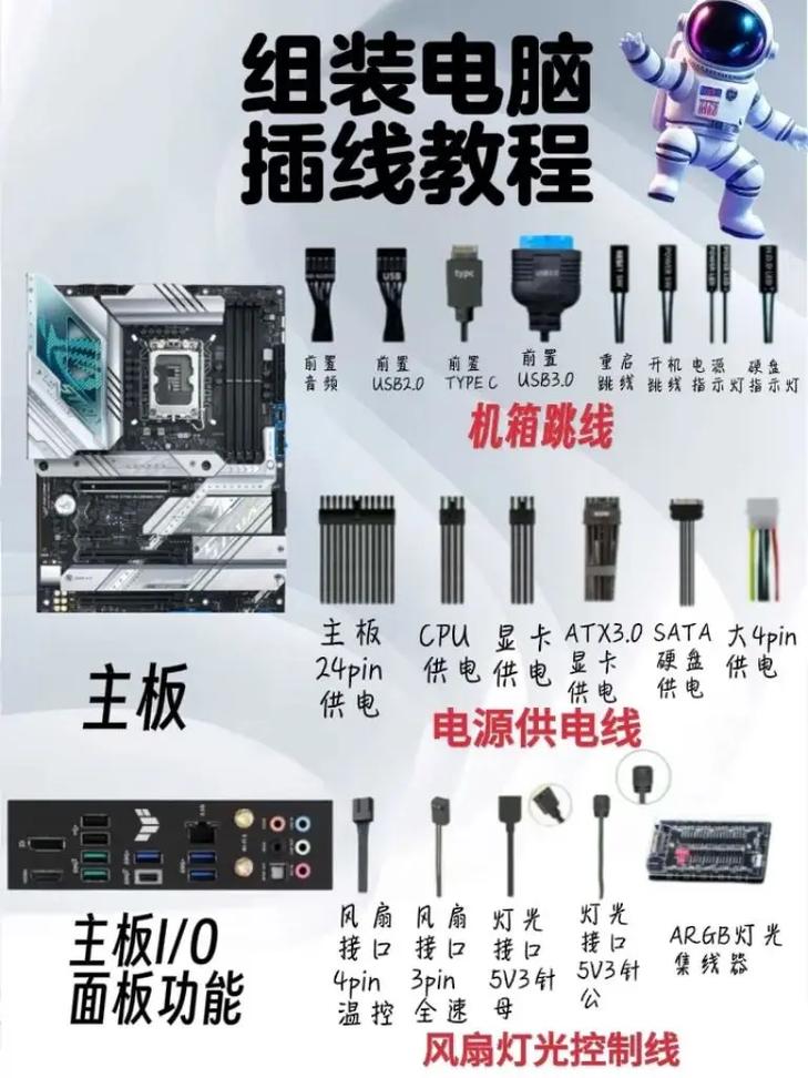 如何组装电脑的零件视频