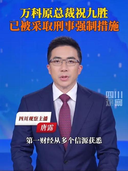 万科原CEO祝九胜被采取刑事强制措施