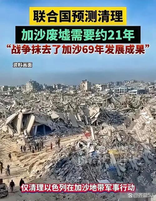 加沙废墟总量相当于13座吉萨金字塔