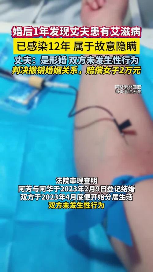 丈夫隐瞒艾滋病10年夫妻生活无防护