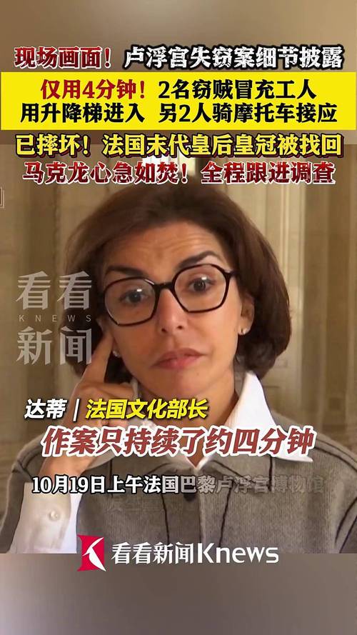 法媒发布窃贼卢浮宫作案视频